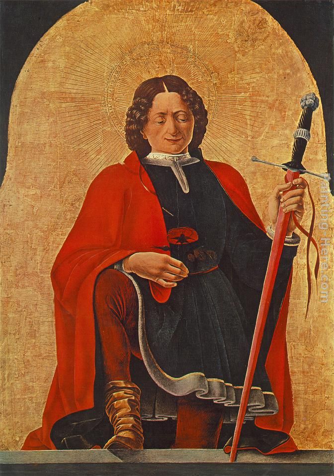St Florian (Griffoni Polyptych) painting - Francesco del Cossa St Florian (Griffoni Polyptych) art painting